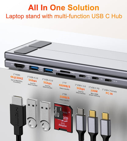Adjustable Aluminum Laptop Computer Stand Tablet Stand